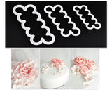 3 Pieces Easiest Sugar Rose Ever Cutter