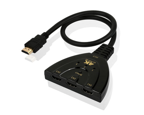 HDMI Switch HDMI Splitter 3 in 1 out HDMI Adapter for TV Supports Full HD 4K 1080P 3D