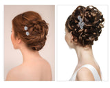 Bridal Hair Pins 40 Pieces Rhinestone Flower Wedding Hair Accessories