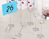 Heart Shape Place Card Holders 12 pieces Photo Holder Stand