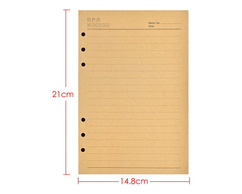 80 Pages 6 Holes A5 Refillable Craft Paper