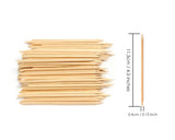 Wooden Sticks for Nails 100 Pieces 4.5 Inches Cuticle Pusher