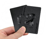 Cool Black Foil Poker Playing Cards