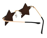 Star Sunglasses Set of 2 Fun Pentagram Disco Glasses