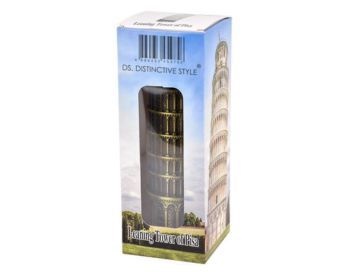 Metallic Leaning Tower of Pisa Statue