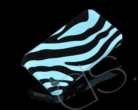 Zebra Series iPhone 4 and 4S Case - Blue