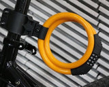 2 Feet Bicycle Resettable Combination Spiral Cable Lock - Orange