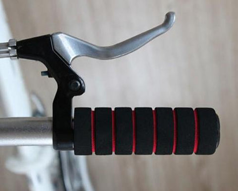 Set of 4 Pcs Bike Bicycle Anti-slip Sponge Handlebar Grip Cover - Red