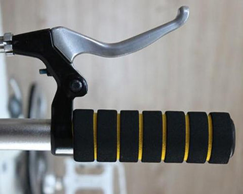 Set of 4 Pcs Bike Bicycle Anti-slip Sponge Handlebar Grip Cover-Yellow