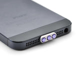 Purple Crystal Dock Plug For iPhone 5 And iPad Mini