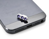 Purple Crystal Dock Plug For iPhone 5 And iPad Mini