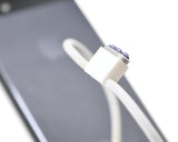 Purple Crystal Dock Plug For iPhone 5 And iPad Mini