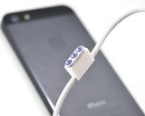 Purple Crystal Dock Plug For iPhone 5 And iPad Mini