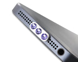 Purple Crystal Dock Plug For iPhone 5 And iPad Mini