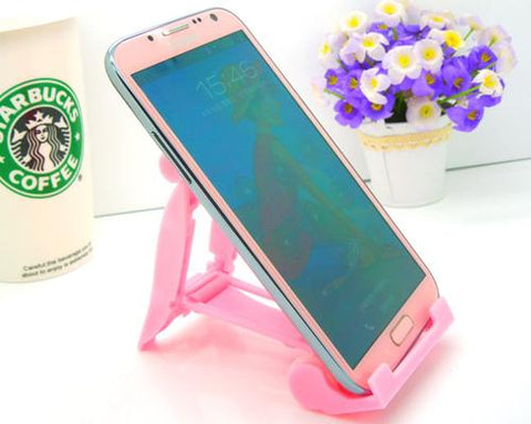 Universal Portable Folding Mobile Phone Stand Holder - Blue
