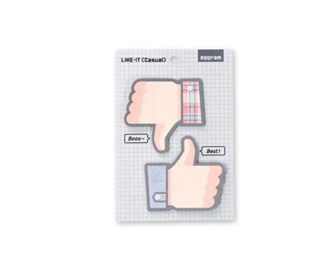 Thumb Up Series Sticky Notes Plaid Pattern