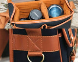 Retro Shoulder Canvas Bag for DSLR SLR Cameras - Black