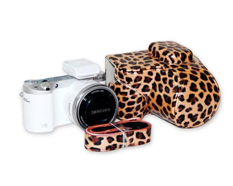 Retro Leopard Samsung Smart Camera NX500 Leather Case