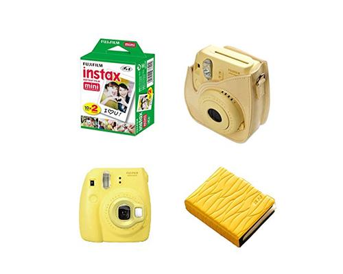Fujifilm Bundle Leaf Album/Films for Fujifilm Instax Mini 8 - Yellow