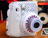 Floral Camera Sticker for Fujifilm Instax mini 8 - White