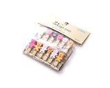 12 Pcs Wooden Pegs Paper Photo Clip With Linen String - Bear
