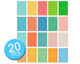 20Pcs Photo Sticker Borders for Fujifilm Instax Mini Films - Geometric