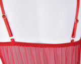 Strap Series Sexy Lingerie Vent Sleepwear with G-String