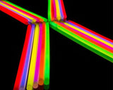 100 Pcs Multi Color Light Glow Fluorescence Sticks for Party