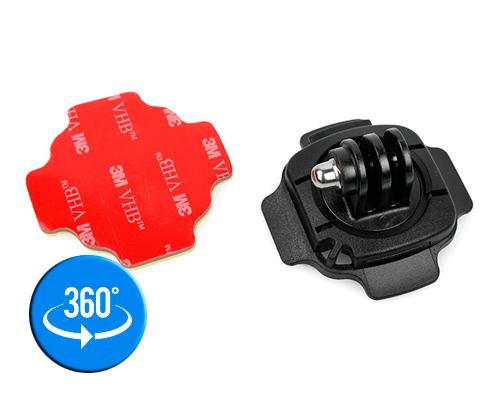GoPro 360 Degree Curved Surface Adhesive Mount for Hero Cameras-Black