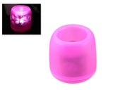 Voice Control LED Candle Night Light - Pink