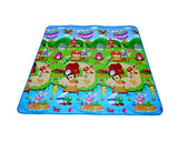 200x180 0.5cm Thick Two Sided Foldable Waterproof Baby Crawling Mat - C