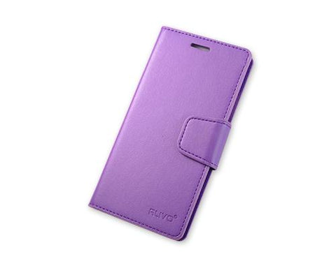 Fold Series Huawei P8 Flip Leather Case - Purple