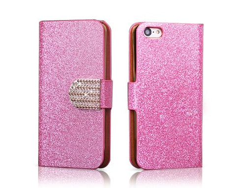 Twinkle Series iPhone 5C Flip Leather Case - Pink