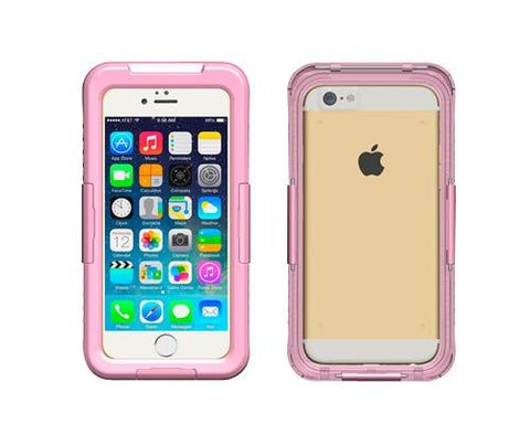 Waterproof Series iPhone 6 Plus and 6S Plus PC Case - Pink