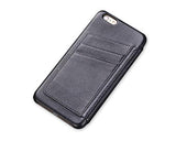 Eyelet Series iPhone 6S Plus Flip Genuine Leather Case - Black