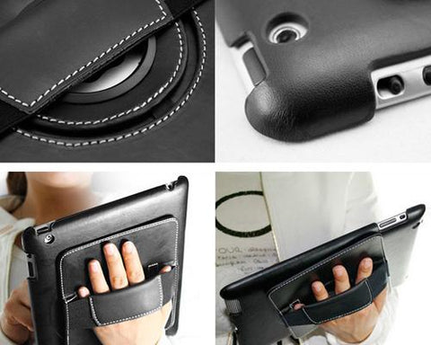 Rotating Series iPad Air 2 Flip Leather Case - Black