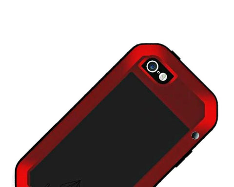 Waterproof Series iPhone SE Metal Case - Red