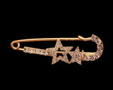 Star Wish Crystal Brooch Pin