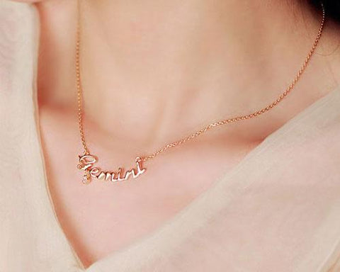 Constellation Pisces Crystal Necklace