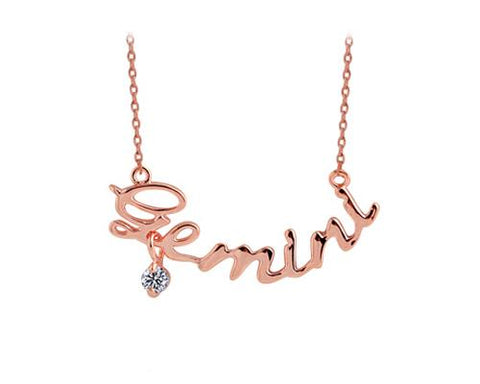Constellation Gemini Crystal Necklace