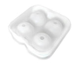 4.5cm Flexible Silicone Ice Balls Molds - White