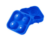 4.5cm Flexible Silicone Ice Balls Molds - Blue