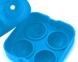 4.5cm Flexible Silicone Ice Balls Molds - Sky Blue