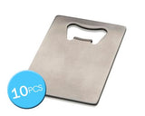 10 Pcs Stainless Steel Credit Card Size Bottle Opener for Your Wallet