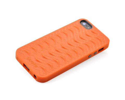 Odoyo SharkSkin Series iPhone 5 and 5S Silicone Case - Autumn Orange