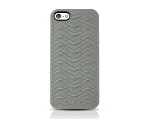 Odoyo SharkSkin Series iPhone 5 and 5S Silicone Case - Mist Gray