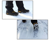 Traction Cleats for Snow and Ice with 19 Steel Crampons - Black