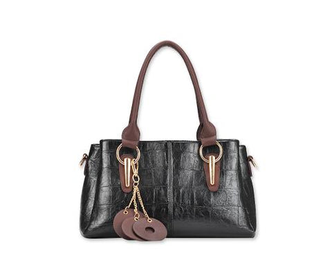 Krokodil Women Leather Shoulder Handbag