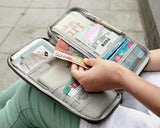Multi-function Zipper Passport Wallet - Pink