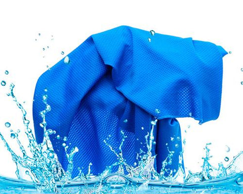 Breathable Chill Absorbent Evaporative Cooling Ice Towel - Blue